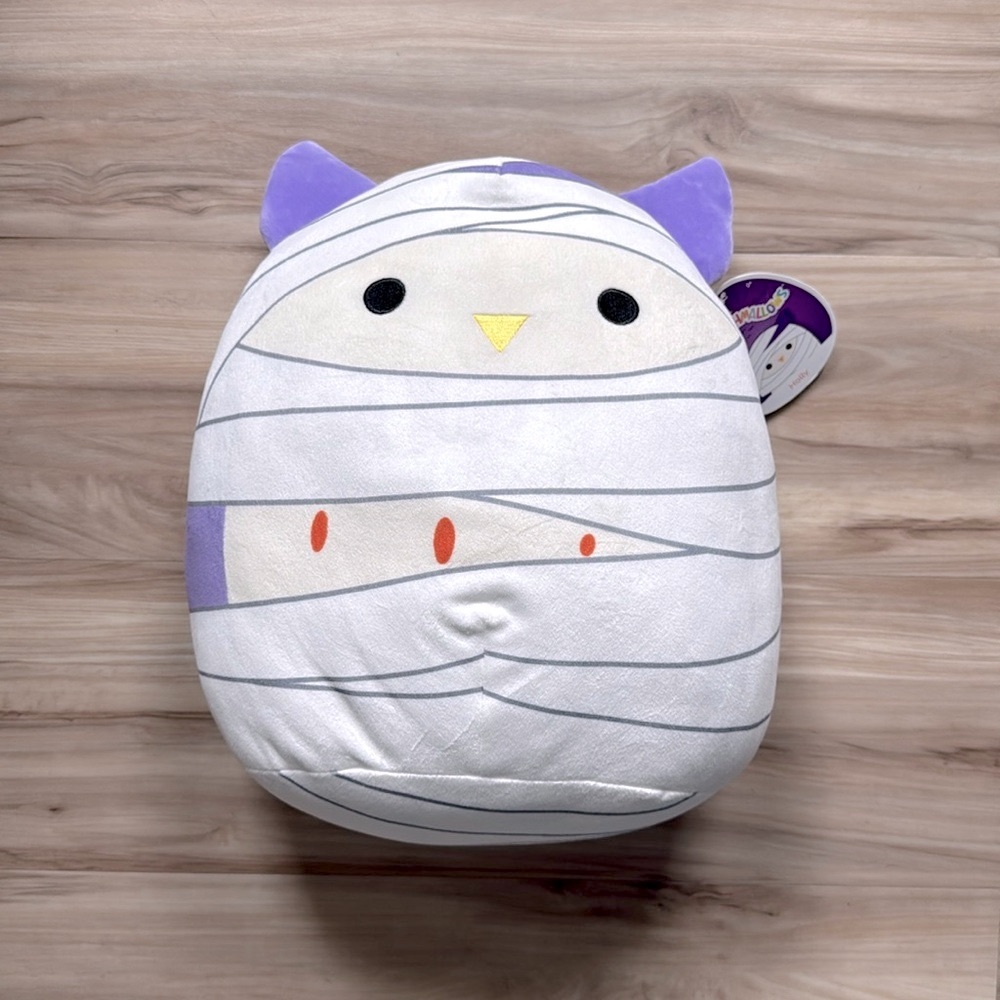 Squishmallow Halloween Holly Mummy, Size 14”, Purple